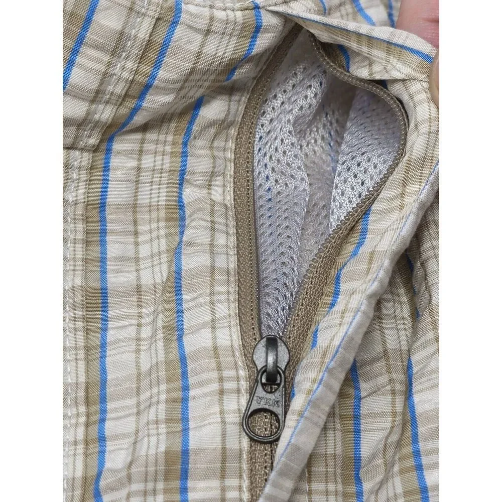 The North Face Seersucker Shirt Mens 2XL‎ Plaid Button-Up Hiking Lightweight TNF